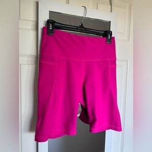 HOT pink power soft biker shorts